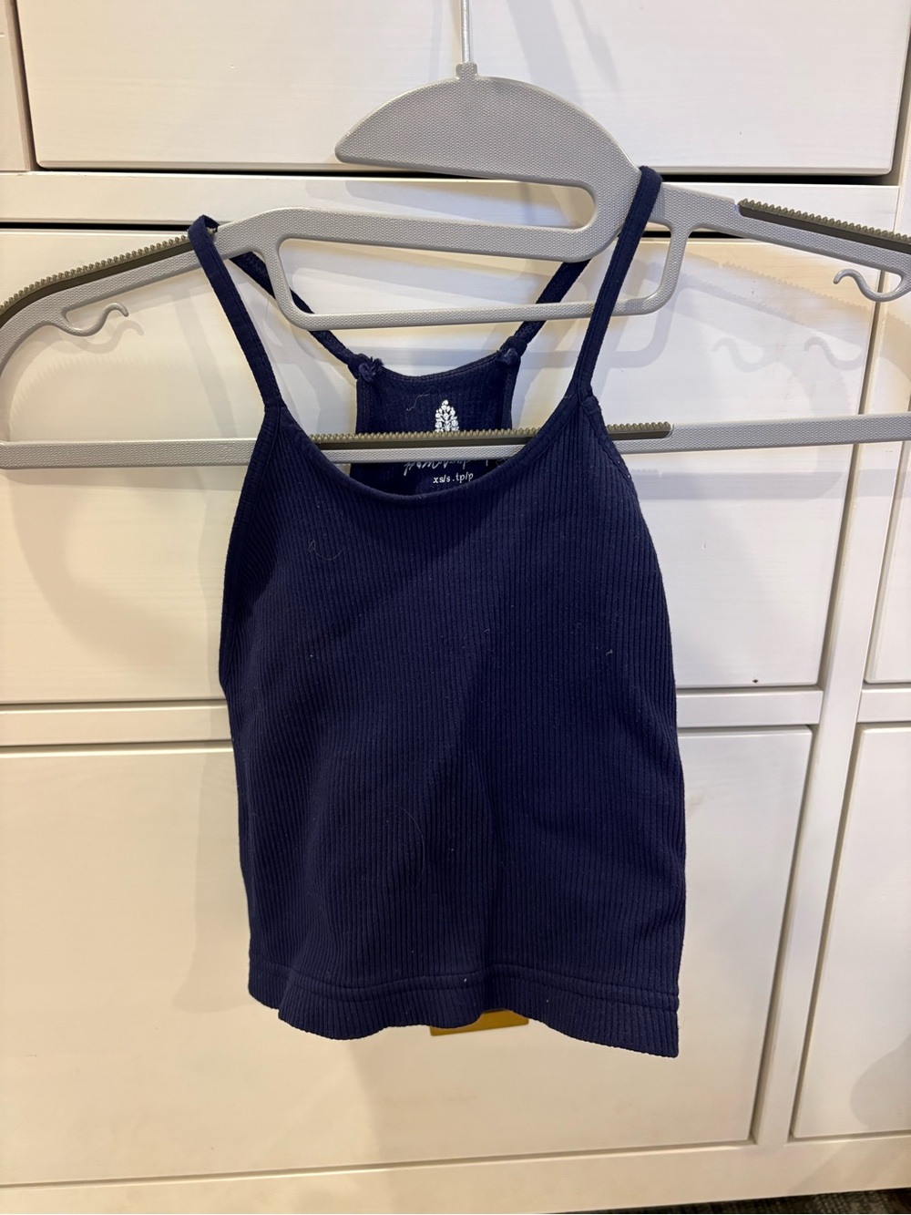 FP Movement by Free People Navy Ribbed Tank Top